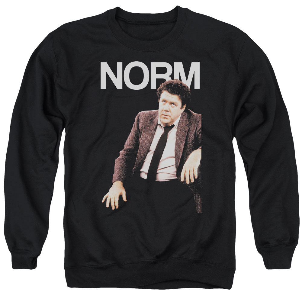 CHEERS/NORM - ADULT CREWNECK SWEATSHIRT - BLACK