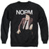 CHEERS/NORM - ADULT CREWNECK SWEATSHIRT - BLACK