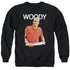 CHEERS/WOODY - ADULT CREWNECK SWEATSHIRT - BLACK