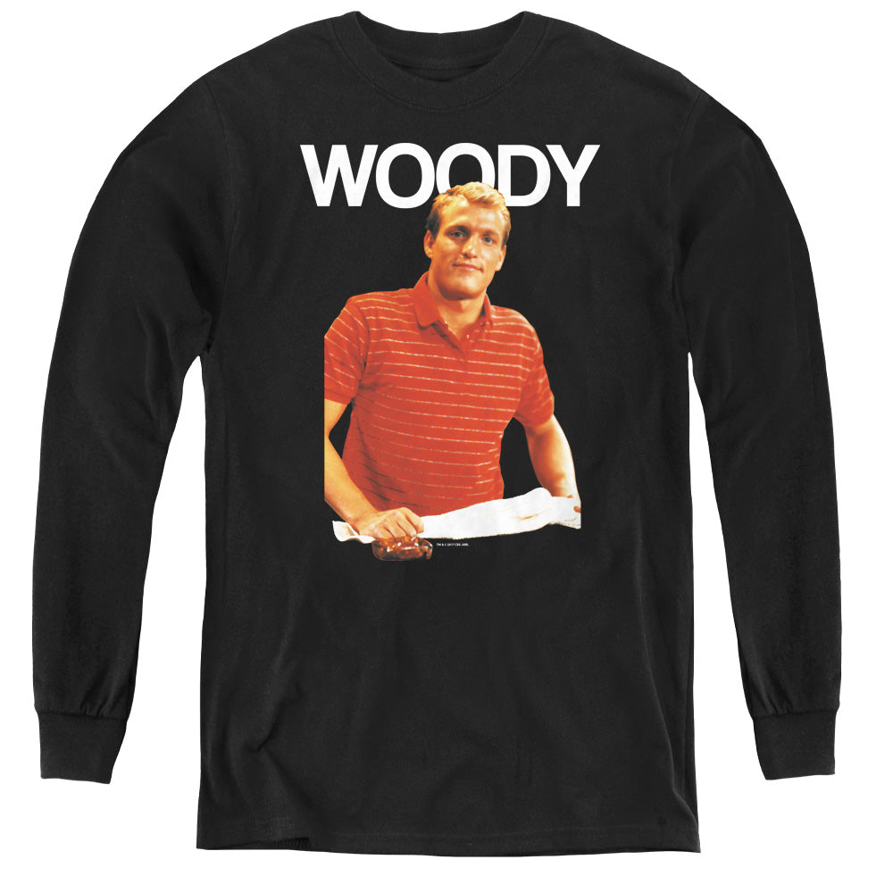 CHEERS/WOODY - YOUTH LONG SLEEVE TEE - BLACK