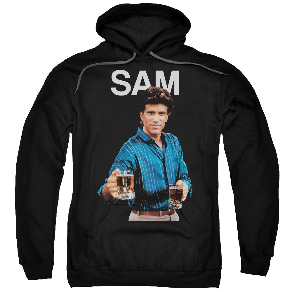 CHEERS/SAM - ADULT PULLOVER HOODIE - BLACK