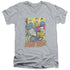 STAR TREK/VINTAGE COLLAGE - S/S ADULT V-NECK 30/1 - ATHLETIC HEATHER