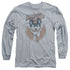 MIGHTY MOUSE/FLYING WITH PURPOSE - L/S ADULT 18/1 - ATHLETIC HEATHER