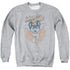 MIGHTY MOUSE/FLYING WITH PURPOSE - ADULT CREWNECK SWEATSHIRT - ATHLETIC HEATHER