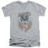 MIGHTY MOUSE/FLYING WITH PURPOSE - S/S ADULT V-NECK 30/1 - ATHLETIC HEATHER