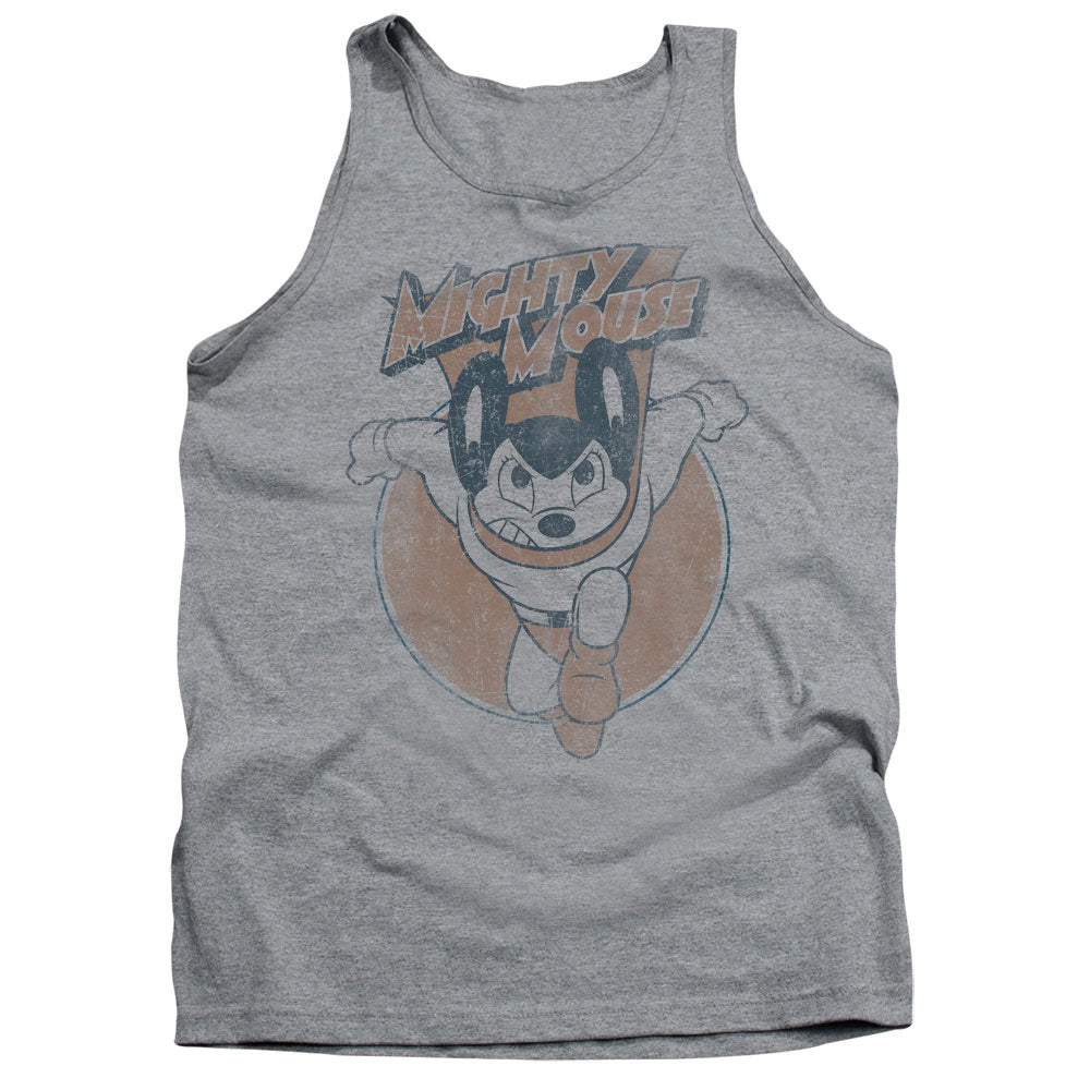 MIGHTY MOUSE/FLYING WITH PURPOSE - ADULT TANK - ATHLETIC HEATHER
