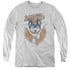 MIGHTY MOUSE/FLYING WITH PURPOSE - YOUTH LONG SLEEVE TEE - ATHLETIC HEATHER