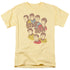 STAR TREK/RETRO ILLUSTRATED CREW - S/S ADULT 18/1 - BANANA