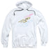 STAR TREK/RETRO TRI ENTERPRISE - ADULT PULLOVER HOODIE - WHITE