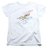 STAR TREK/RETRO TRI ENTERPRISE - S/S WOMENS TEE - WHITE