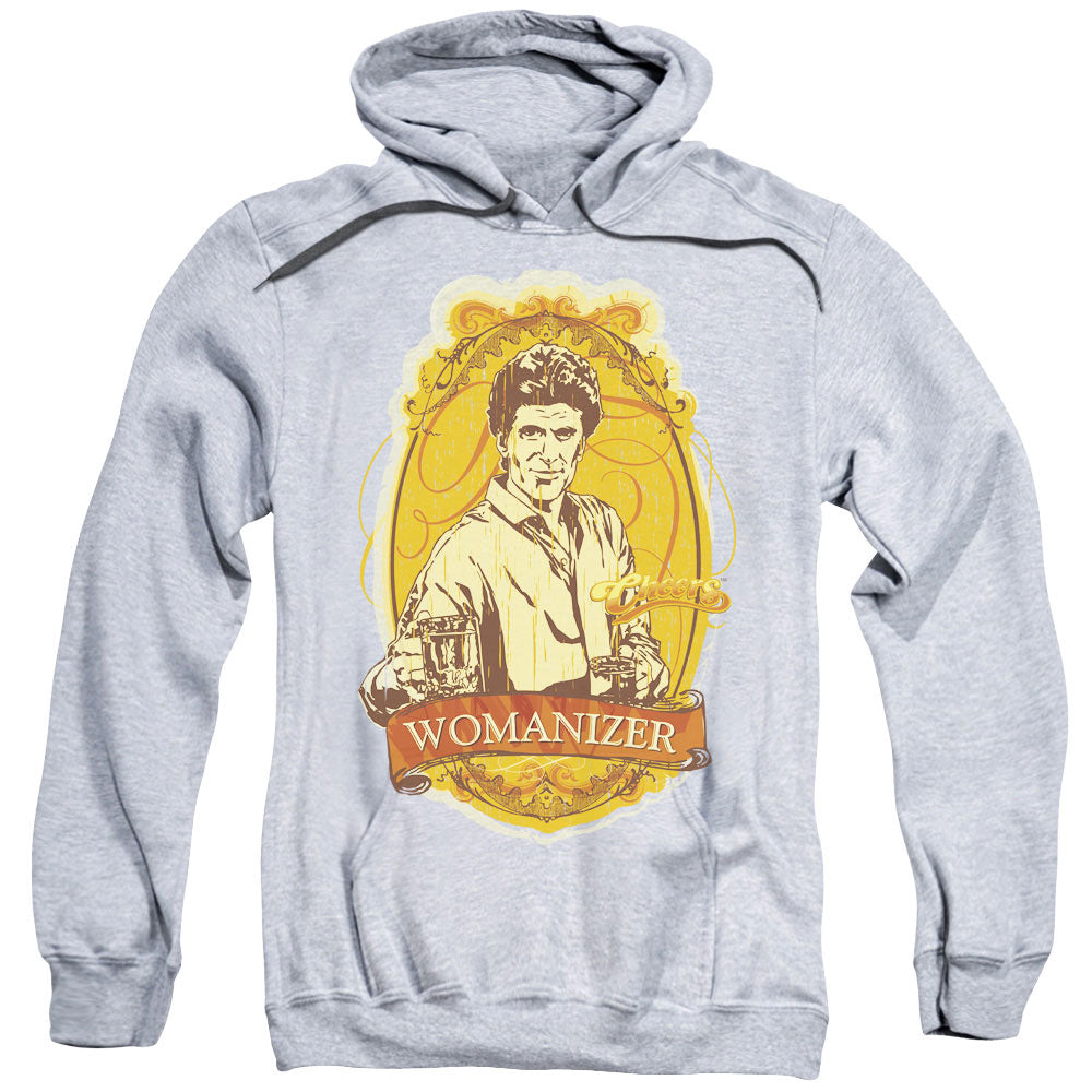 CHEERS/WOMANIZER - ADULT PULLOVER HOODIE - ATHLETIC HEATHER