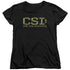 CSI/COLLAGE LOGO - S/S WOMENS TEE - BLACK