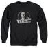 STAR TREK/KHAN DISTRESSED - ADULT CREWNECK SWEATSHIRT - BLACK