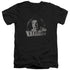 STAR TREK/KHAN DISTRESSED - S/S ADULT V-NECK 30/1 - BLACK