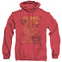 STAR TREK/RED SHIRT TOUR - ADULT HEATHER HOODIE - RED