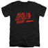 STAR TREK/REAL CAPTAIN - S/S ADULT V-NECK 30/1 - BLACK