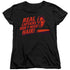 STAR TREK/REAL CAPTAIN - S/S WOMENS TEE - BLACK