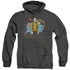 STAR TREK/ROLLIN DEEP - ADULT HEATHER HOODIE - BLACK