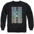 STAR TREK/MULTI LOGO ENTERPRISE - ADULT CREWNECK SWEATSHIRT - BLACK