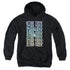 STAR TREK/MULTI LOGO ENTERPRISE - YOUTH PULLOVER HOODIE - BLACK