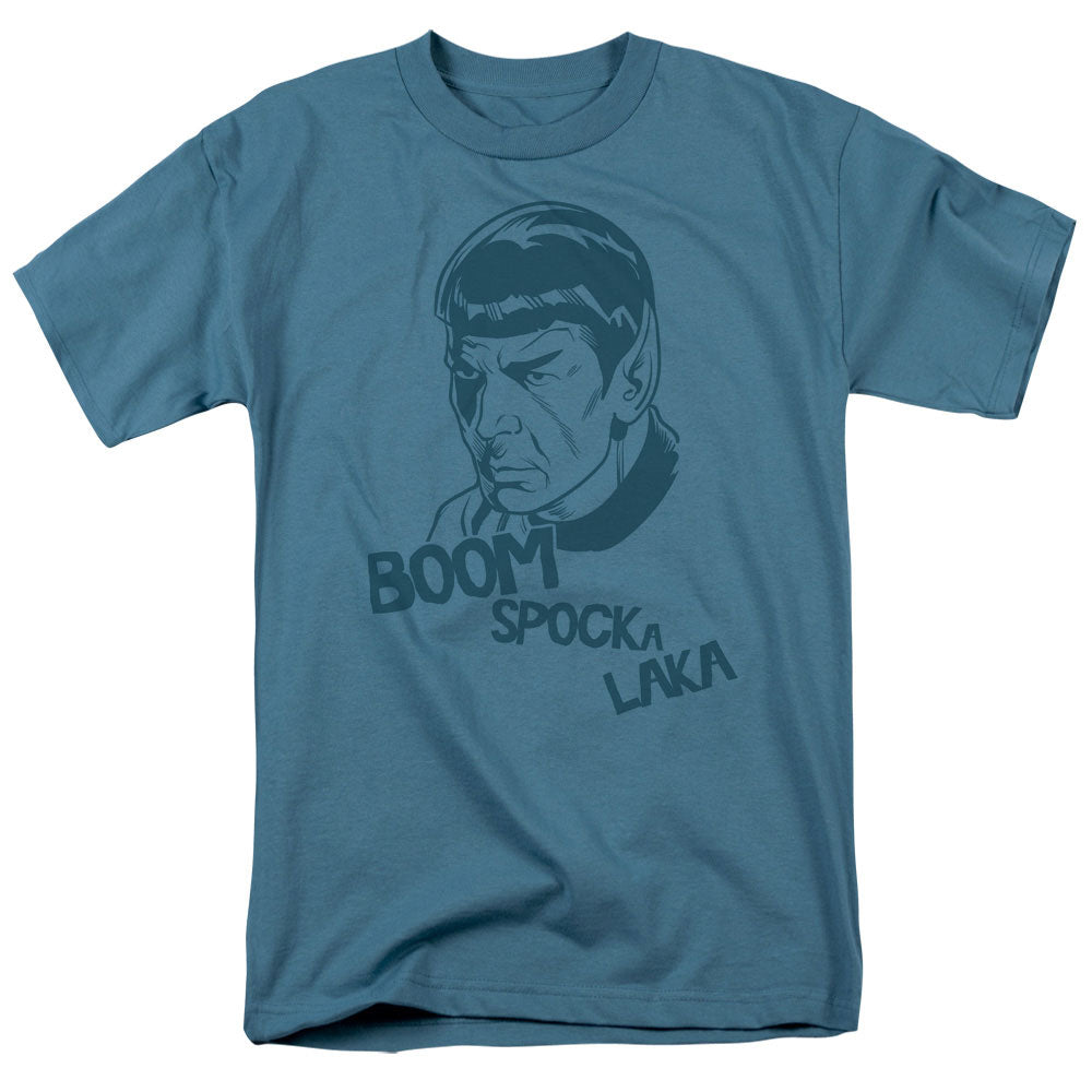 STAR TREK/BOOM SPOCKA LAKA - S/S ADULT 18/1 - SLATE