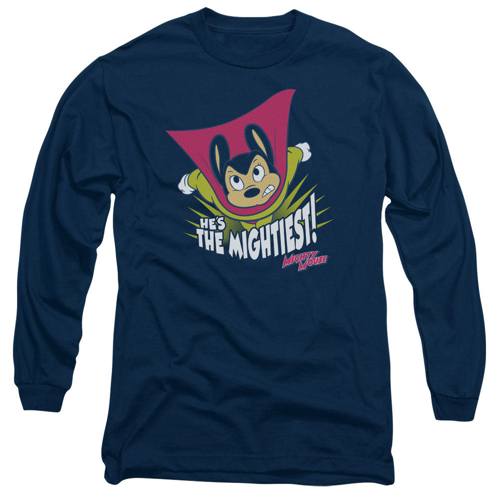 MIGHTY MOUSE/THE MIGHTIEST -  L/S ADULT 18/1  - NAVY