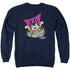 MIGHTY MOUSE/THE MIGHTIEST - ADULT CREWNECK SWEATSHIRT - NAVY