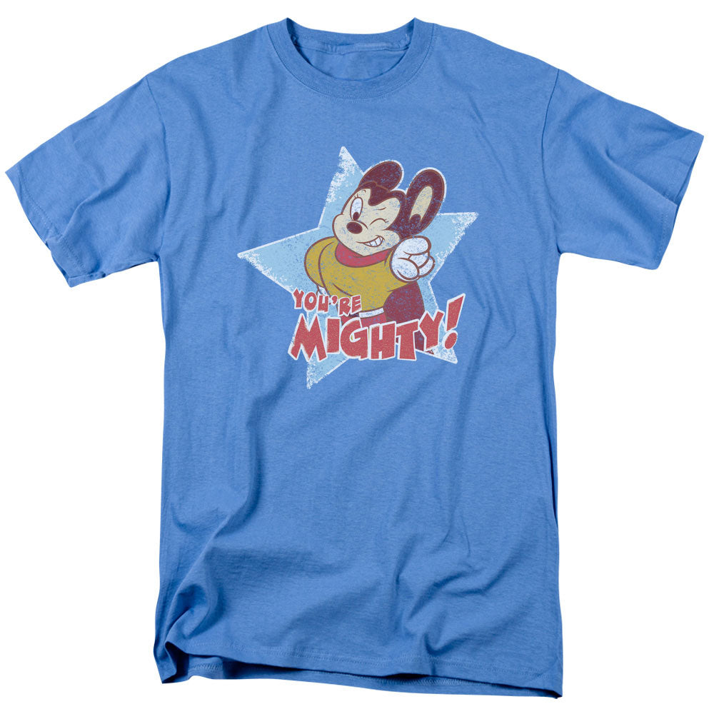 MIGHTY MOUSE/YOURE MIGHTY - S/S ADULT 18/1 - CAROLINA BLUE