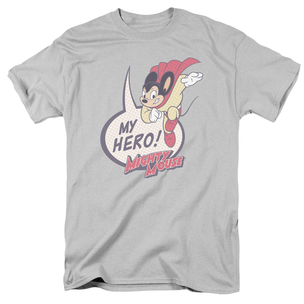 MIGHTY MOUSE/MY HERO - S/S ADULT 18/1 - SILVER
