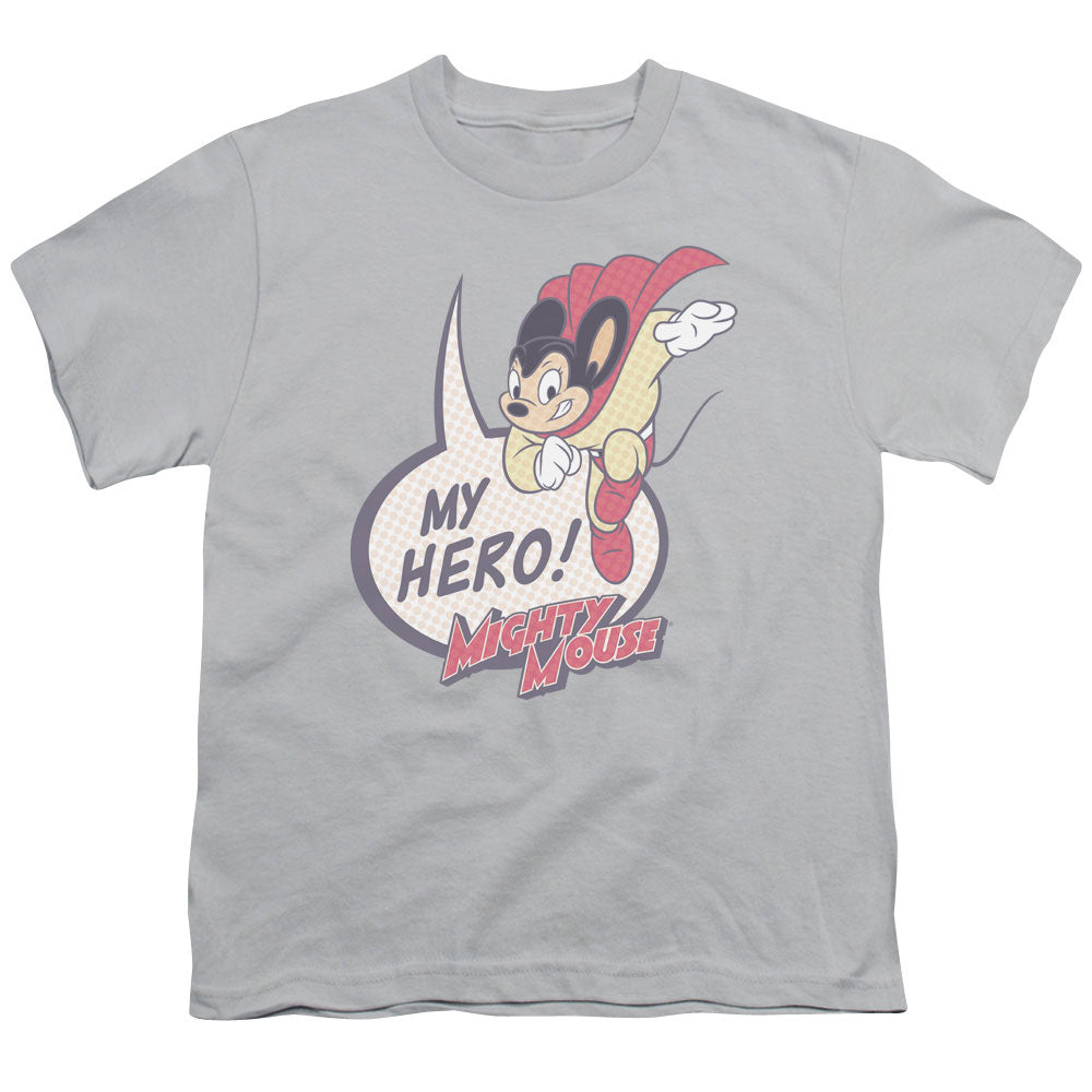 MIGHTY MOUSE/MY HERO - S/S YOUTH 18/1 - SILVER