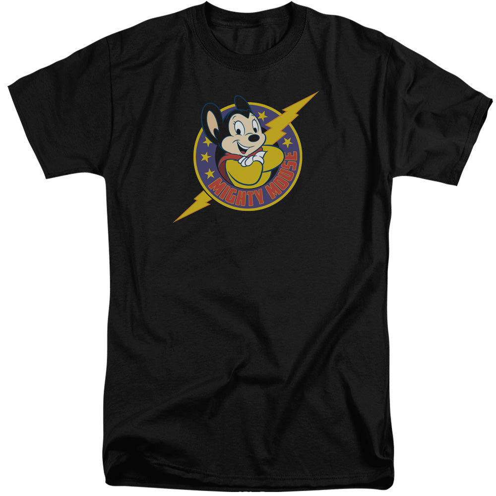MIGHTY MOUSE/MIGHTY HERO - S/S ADULT TALL 18/1 - BLACK
