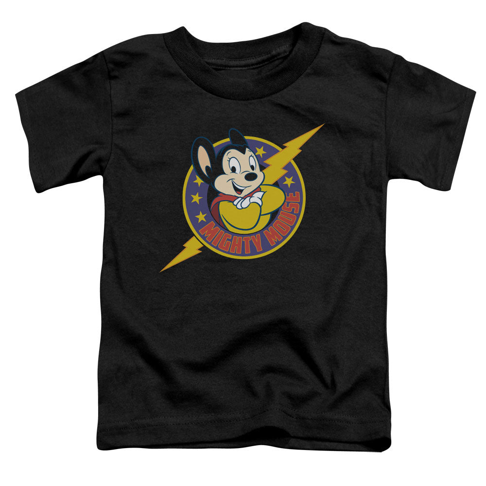 MIGHTY MOUSE/MIGHTY HERO - S/S TODDLER TEE - BLACK