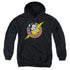 MIGHTY MOUSE/MIGHTY HERO - YOUTH PULLOVER HOODIE - BLACK