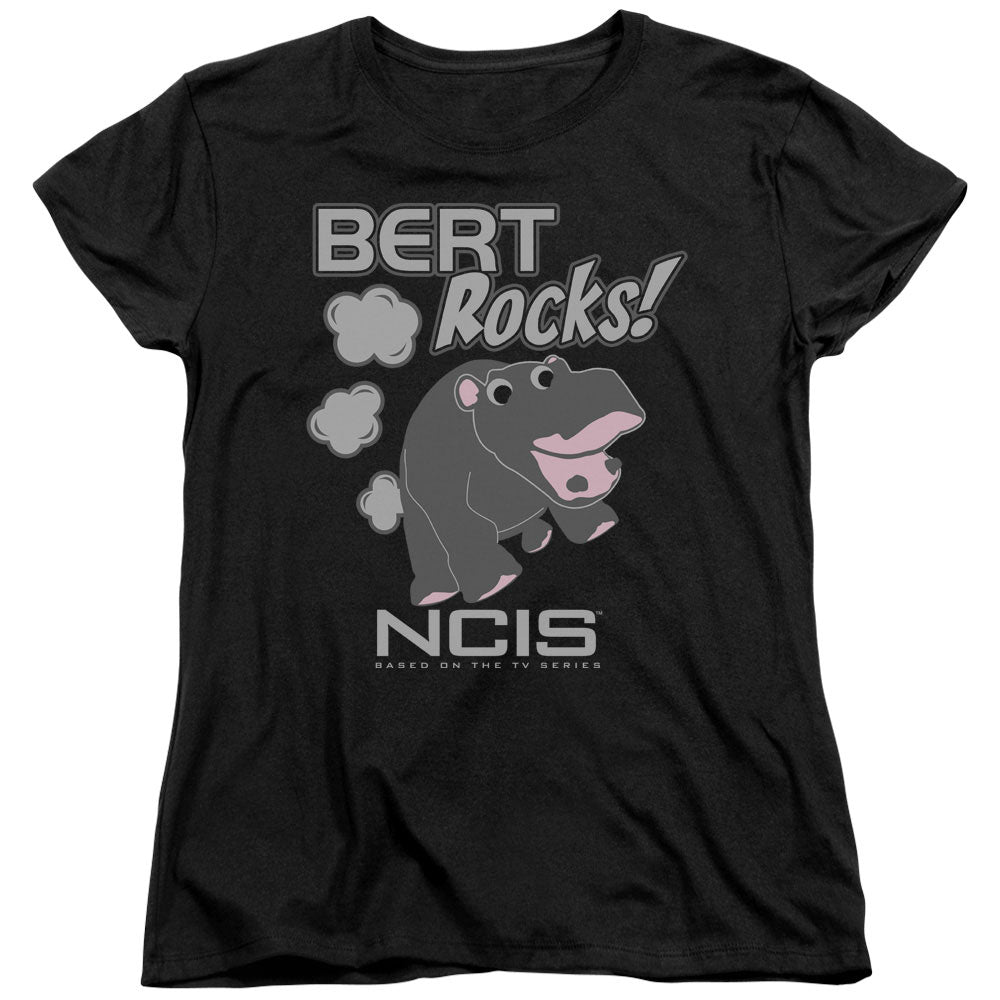 NCIS/BERT ROCKS - S/S WOMENS TEE - BLACK