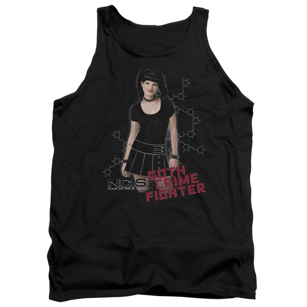 NCIS/GOTH CRIME FIGHTER - ADULT TANK - BLACK