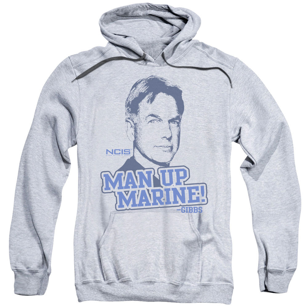 NCIS/MAN UP - ADULT PULLOVER HOODIE - ATHLETIC HEATHER