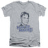 NCIS/MAN UP - S/S ADULT V-NECK 30/1 - ATHLETIC HEATHER