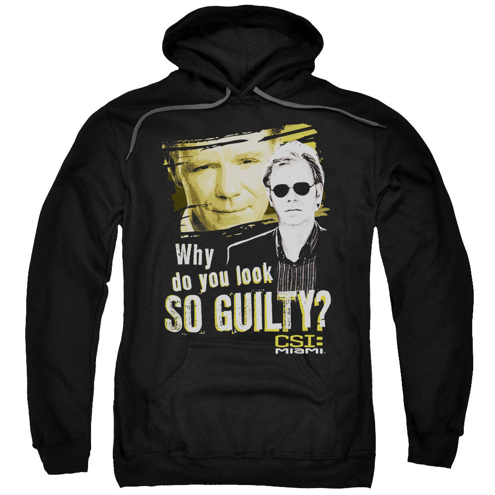 CSI MIAMI/SO GUILTY - ADULT PULLOVER HOODIE - BLACK