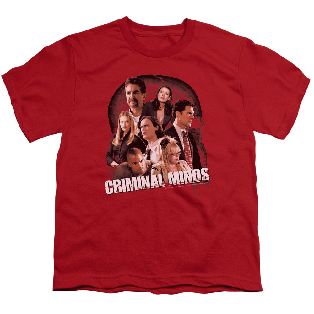 CRIMINAL MINDS/BRAIN TRUST - S/S YOUTH 18/1 - RED