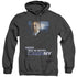 CSI:NY/JUSTICE SERVED - ADULT HEATHER HOODIE - BLACK