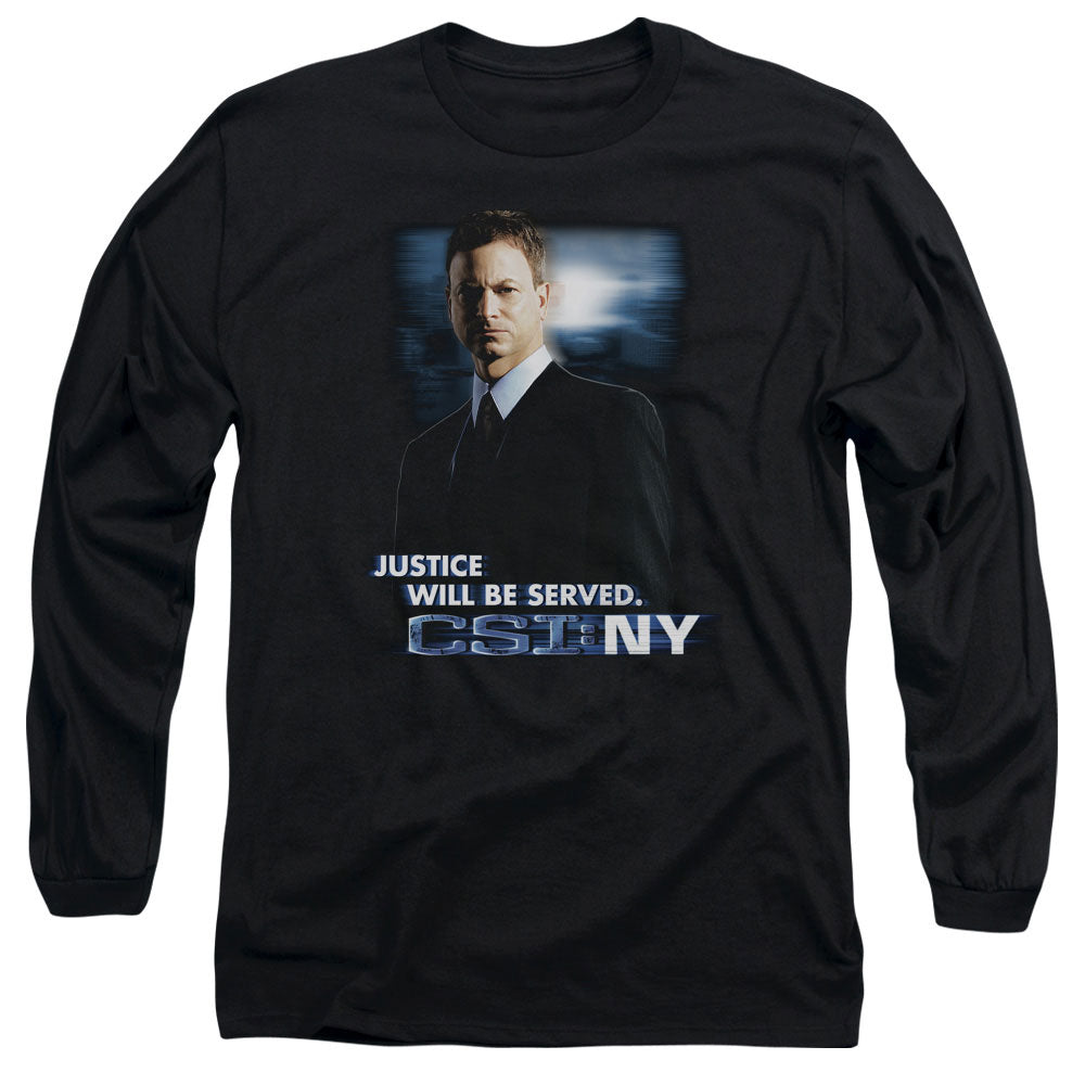 CSI:NY/JUSTICE SERVED - L/S ADULT 18/1 - BLACK
