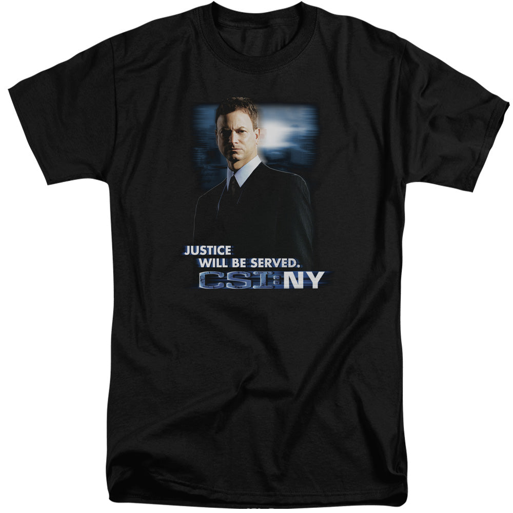 CSI:NY/JUSTICE SERVED - S/S ADULT TALL 18/1 - BLACK