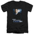 CSI:NY/JUSTICE SERVED - S/S ADULT V-NECK 30/1 - BLACK
