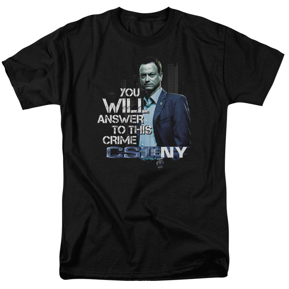 CSI NY/YOU WILL ANSWER - S/S ADULT 18/1 - BLACK