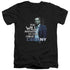 CSI NY/YOU WILL ANSWER - S/S ADULT V-NECK 30/1 - BLACK