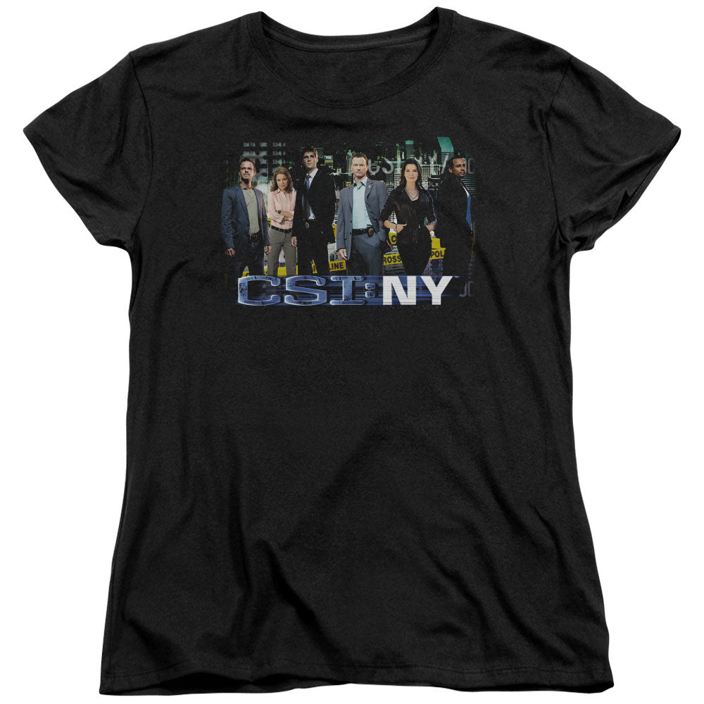 CSI NY/CAST - S/S WOMENS TEE - BLACK