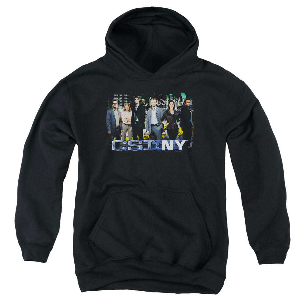 CSI NY/CAST - YOUTH PULLOVER HOODIE - BLACK