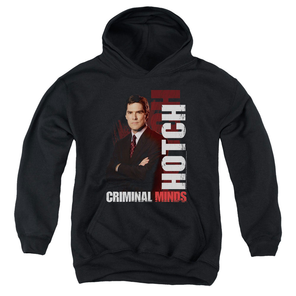 CRIMINAL MINDS/HOTCH - YOUTH PULLOVER HOODIE - BLACK