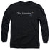 FRASIER/IM LISTENING - L/S ADULT 18/1 - BLACK