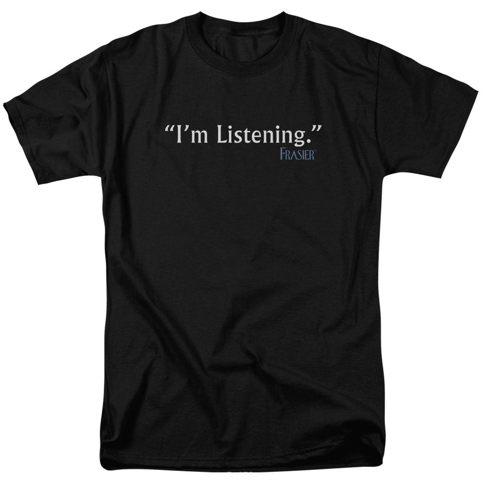 FRASIER/I'M LISTENING - S/S ADULT 18/1 - BLACK